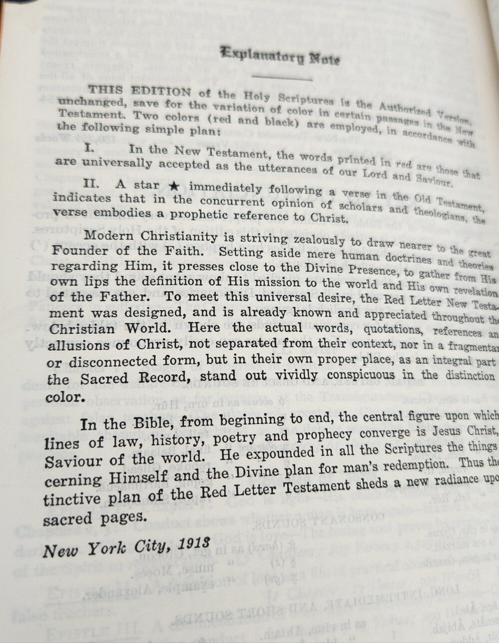 1913 Antique Christian King James Version Red Letter Edition Bible